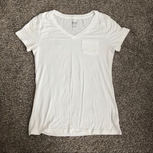 Size S White V-Neck T-shirt | Mossimo